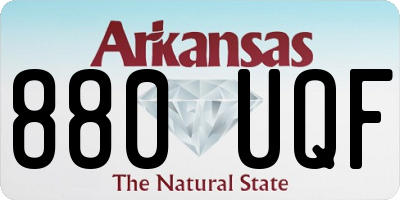 AR license plate 880UQF