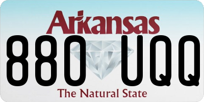 AR license plate 880UQQ
