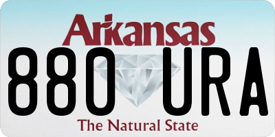 AR license plate 880URA