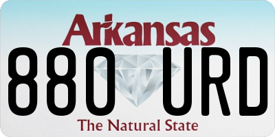 AR license plate 880URD