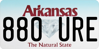 AR license plate 880URE