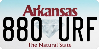 AR license plate 880URF
