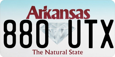 AR license plate 880UTX