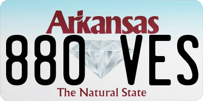AR license plate 880VES