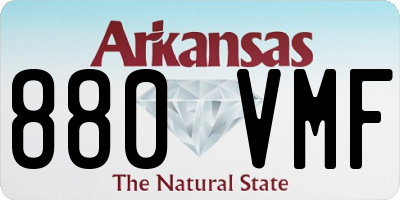 AR license plate 880VMF