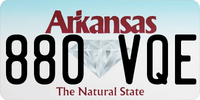 AR license plate 880VQE