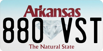 AR license plate 880VST