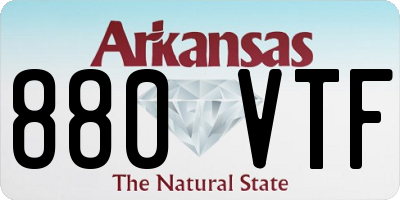 AR license plate 880VTF