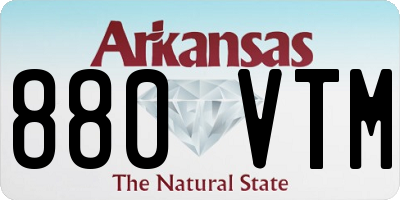 AR license plate 880VTM