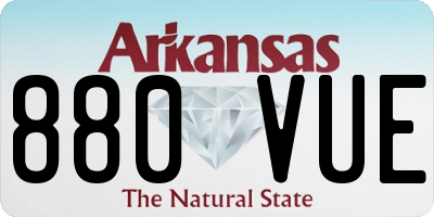 AR license plate 880VUE