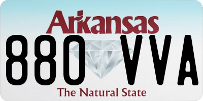 AR license plate 880VVA