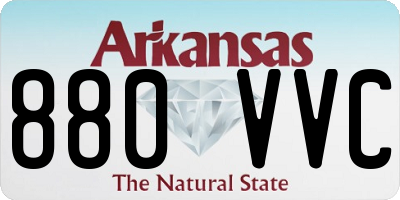 AR license plate 880VVC