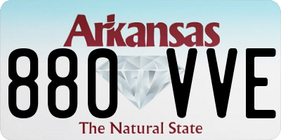 AR license plate 880VVE