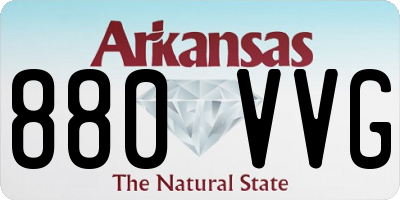 AR license plate 880VVG
