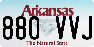 AR license plate 880VVJ