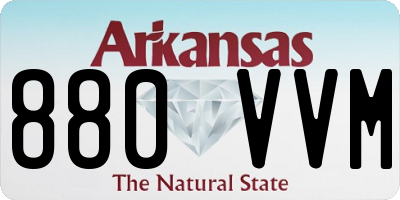 AR license plate 880VVM