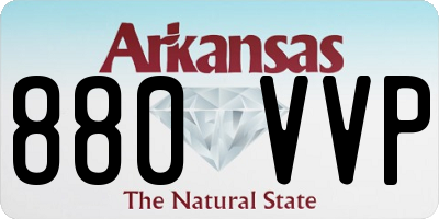 AR license plate 880VVP