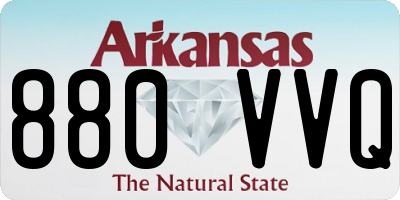 AR license plate 880VVQ