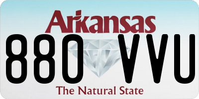AR license plate 880VVU