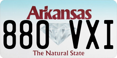 AR license plate 880VXI