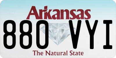 AR license plate 880VYI