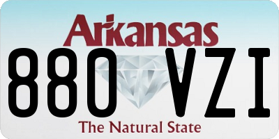 AR license plate 880VZI
