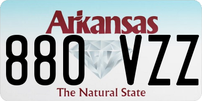 AR license plate 880VZZ