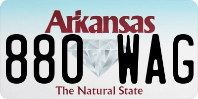 AR license plate 880WAG