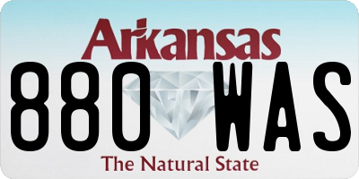 AR license plate 880WAS
