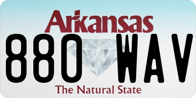 AR license plate 880WAV