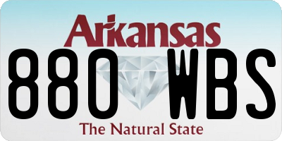 AR license plate 880WBS