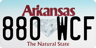 AR license plate 880WCF