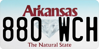 AR license plate 880WCH
