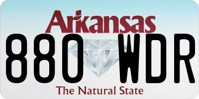 AR license plate 880WDR