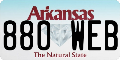 AR license plate 880WEB
