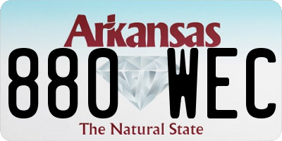 AR license plate 880WEC