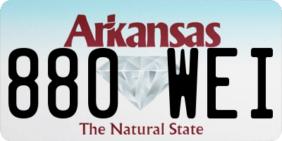 AR license plate 880WEI