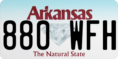 AR license plate 880WFH