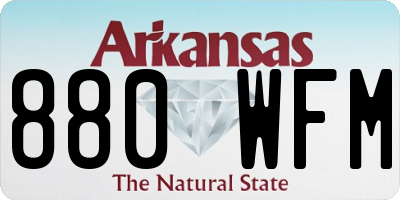 AR license plate 880WFM