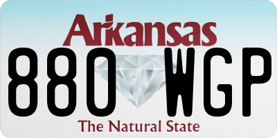 AR license plate 880WGP