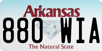 AR license plate 880WIA
