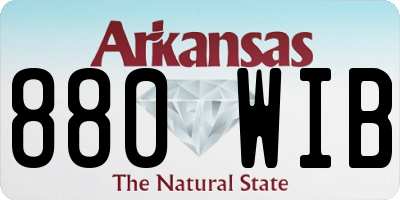 AR license plate 880WIB