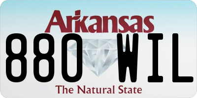 AR license plate 880WIL