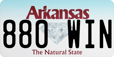 AR license plate 880WIN