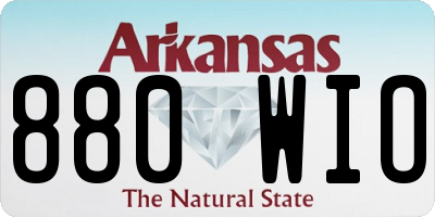 AR license plate 880WIO