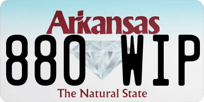 AR license plate 880WIP