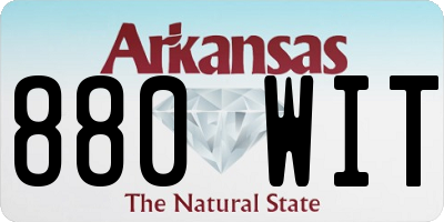 AR license plate 880WIT