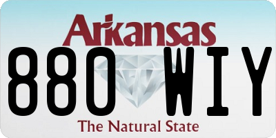 AR license plate 880WIY