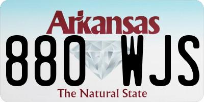AR license plate 880WJS
