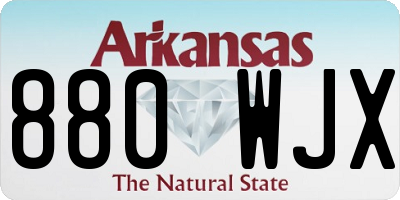 AR license plate 880WJX